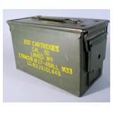 Remington 30-30 Win Ammo, Approx 7 Rds, 9 Empty Brass, And Metal Ammo Can