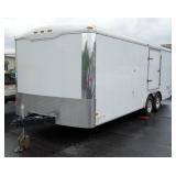 2010 Haulmark RVN85X27WT3 Enclosed Trailer, Steel Frame, Wood Floor, Car / Toy Hauler, 8