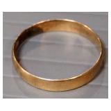 18k Gold Ring Size 7-3/4, Approx 1.43 g Total Weight