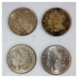 Morgan Silver Dollars, Qty 4, Includes 1879, 1886, 1921, And 1921D