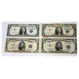 Silver Certificate Star Notes, Includes $5 1953 And 1953A, And $1 1957 And 1957B