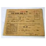 1943 U.S. War Ration Book