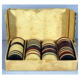 Vintage Poker Chips, Nursery Stories Book And Fallout Protection Nuclear Attack Book