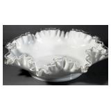 Assorted Dishware, Includes Anchor Hocking Mixing Bowl, Hobnail And Ripple Glass Bowls, Pitcher, Lan