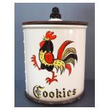 Vintage Metlox Poppytrail Red Rooster Cookie Jar