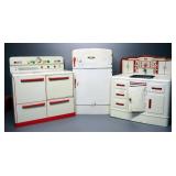 Wolverine Supply Vintage Metal Toy Appliances, Includes Fridge, Sink And Stove