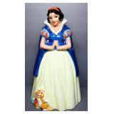 Snow White Porcelain Cookie Jar, 14" High, And 3 Ceramic Pie Birds