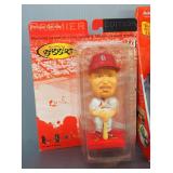 Mark McGwire Bobble Head, Budweiser Talking Mug, And Coca-Cola Collectable Pen