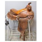Western Ranch Saddle, Qty 2, 1 With 14" Deep Seat, Horn Needs Repair, Other With 13.5" Seat, Both Wi