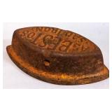 Antique Ice Skates, Sad Iron, Butter Mold, And Chisel