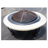 Firepit With Removable Tray And Spark Guard, 39" Diameter