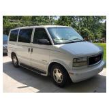 2002 GMC Safari Van, VIN # 1GKDM19X22B512690, Mileage Showing 221,698