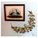 Framed Hand Painted Oil On Canvas Painting Depicting Geese By Artist Tovar,, 13.25in x 16.26in With 