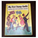 My First Stamp Album Partially Filled, Post Marked Stamp Assortment, Post Cards And More, Contents O