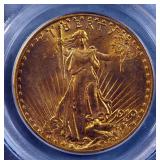 1910 St. Gaudens Double Eagle $20 Gold Coin, Slabbed By PCGS, Graded MS64