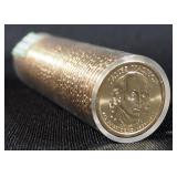 Ballistic Roll Of Presidential Dollars, In Gold Brick Style Box, 425 Net Grams (Total Weight), Uncir