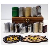 Lighter Collection, Various Brands Include Continental, Scripto, Storm King, Penguin, And More, Qty 