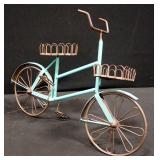 Home Decor Includes Metal Bowl With Decorator Balls, Geometric Candlestands And Wire Bicycle