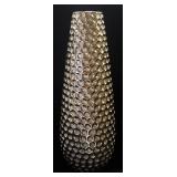 Textured Metal Vase With Hammered Design, 17" H