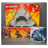 Lego System Fright Knights 6099 Trailer Transport And Lego Technic Bike Burner 8236