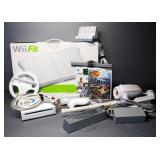 Wii Gaming System, Includes Console, Cable, Adapter, Charging Station, Remotes, Various Games And Ga