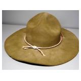 Vintage Boy Scout BSA Collectibles, Includes Field Hat (Smokey The Bear Hat), Handbooks, Merit Badge