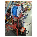 Heavy Duty Gas Powered Jetter, On 2 Wheel Cart, Foot Pedal Controls