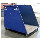 Bestil 2000lb Capacity Steel Dump Hopper, Model HO-OE, 54" x 54" x 68"