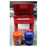 Performance Tool 20 Gallon Parts Washer, 34.5" x 31" x 21", Includes Cleaning Solution