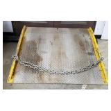 Steel Dock Plate With Side Rails, 60" x 60", 13,000 Lb Capacity, Model # SDB-13-60-60