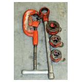 Ridgid Ratcheting Pipe Threaders, With Die Heads, And Pipe Cutter, No 2A