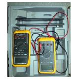 Fluke Multimeters, Qty 2, Models 83 And 83III, Includes Carrying Case