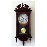 31 Day Pendulum Wall Clock With Key, 29in x 11.5in x 6in