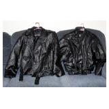 Hein Gericke Leather Motorcycle Jacket With Liner Size L, And Genuine Leather Motorcycle Jacket Size
