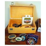 Pocket Knife Assortment Including Barlow, Kline Tools, And More, Qty 7, Belt Buckles, Qty 3, And Sou