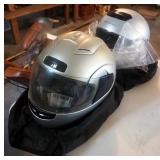 Fulmer Motorcycle Helmet, With Visor, Size M, And Full Face Helmet, With Visor