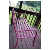 Metal Garden Bench Converted To Swing, 32in x 50.5in x 20in