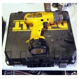 DeWalt Cordless 3/8in Drills, Model DW972 And DW952, Includes Charger And Carrying Case