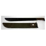 WWII Jungle Machete, Marked US 1945 True Temper, In Sheath