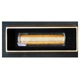Ballistic Roll Of Presidential Dollars, In Gold Brick Style Box, 425 Net Grams (Total Weight), Uncir