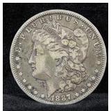 1887 O Morgan Silver Dollar
