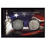 1892 S Morgan Silver Dollar And 1922 D Peace Dollar