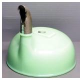 Green Glass Juicer Attachment, With Metal Nozzle