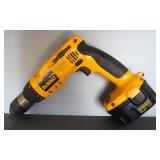 DeWalt 1/2" VSR Cordless Adjustable Clutch/Hammer Drill With 3 Total Batteries And Charger