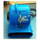 Typhoon High Velocity 3 Speed Air Mover With GFI Outlets And Attached Carpet Clamp