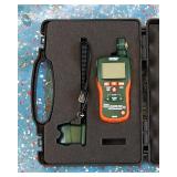 Extech Pinless Moisture/Humidity Meter Plus IR Thermometer, Model M0290, Calibrated In The Last 8 Mo