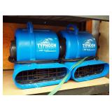 Typhoon High Velocity 3 Speed Air Mover With GFI Outlets, Qty 2