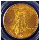 1909 S St. Gaudens Double Eagle $20 Gold Coin, Certified By PCGS, Graded MS64