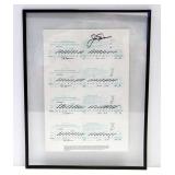 Jack Nicklaus Autographed 80th US Open Championship Scorecard, Opponent On Card Is Isao Aoki, In Dis