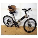 GenZe e102 Electric Bike With Charger, Extra Pedals, Manual, And Key
